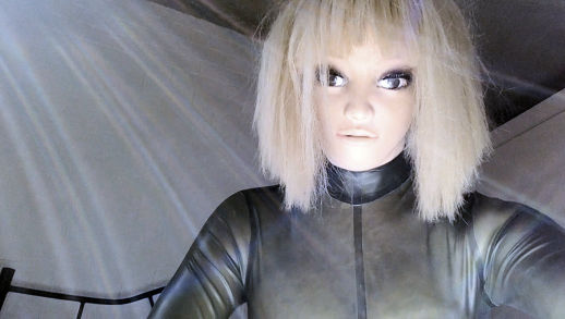 Wearing a latex catsuit over my silicon suit and mask